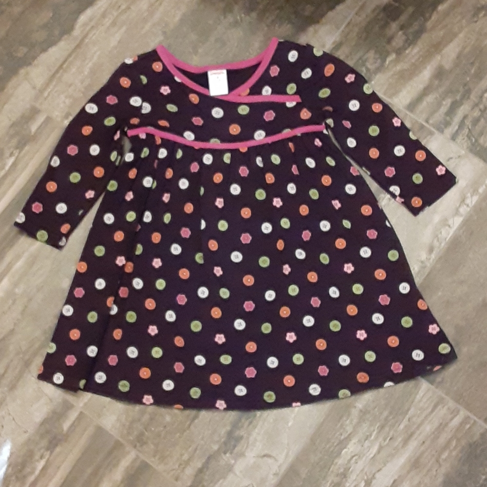 Gymboree size 3 button print dress